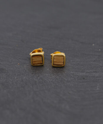 ohrstecker klein viereck gold raechereiche