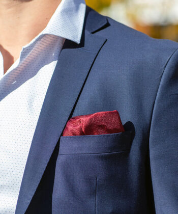 Einstecktuch 22 rote seide einstecktuch