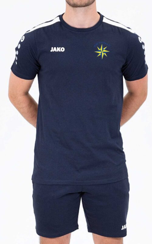 Blaues Shirt Baumwolle DJK Pasing power